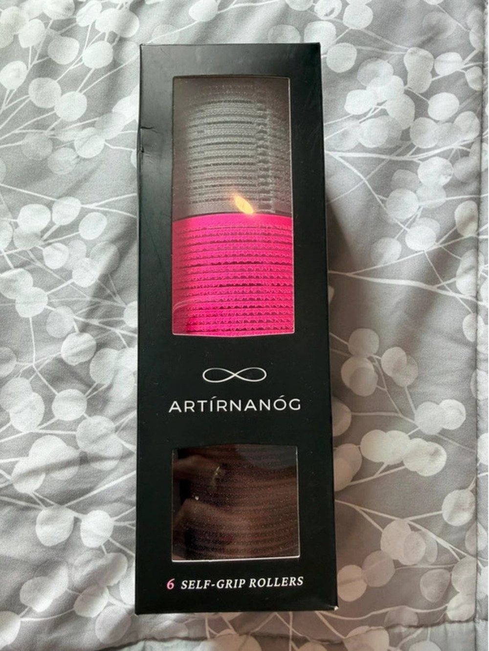 Self grip hair rollers large 6 pack